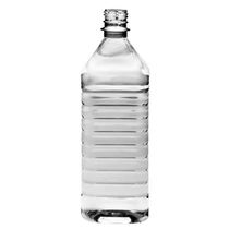 Plastic bottle 1 l limpid - square