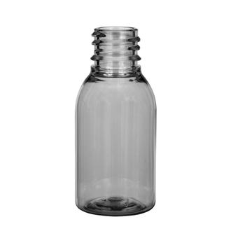 Plastic bottle 25 ml limpid, thread g18x3