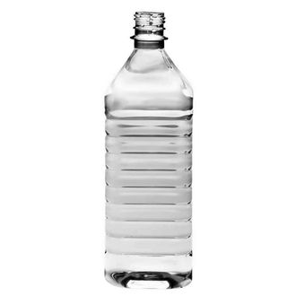 Plastic bottle 1 l limpid - square