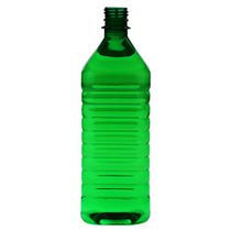 Plastic bottle 1 l green - square