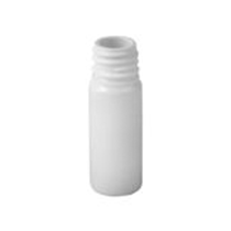 Plastová lahvička 10 ml bílá, závit g18x3