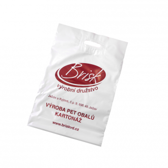 Plastic bag with print