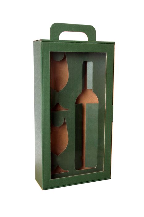 Cartridge for 1 bottle and 2 glasses OIV green - foto č.1