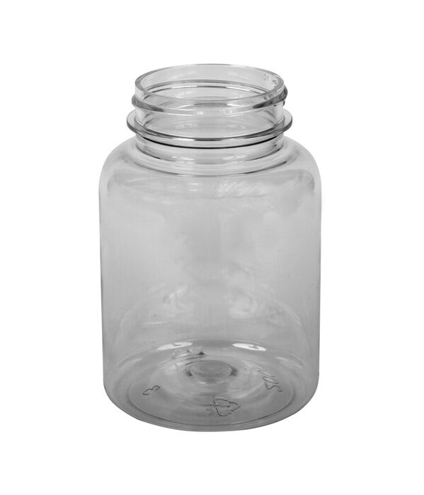 Plastová lahvička se širokým hrdlem 200 ml čirá, závit GL44 - foto č.2