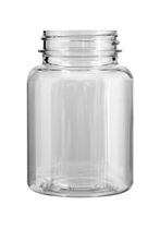 Plastic bottle with wide neck 150 ml limpid, thread GL44