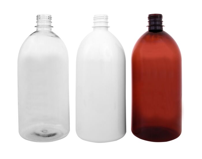 Bottle 1 l TECH white - foto č.2