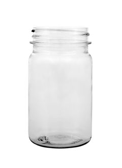 Plastic bottle with wide neck 100 ml limpid, thread GL44