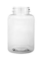 Plastic bottle with wide neck 300 ml limpid, thread GL44