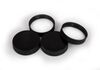 Set of plastic caps with gasket, GL 44 - black/white - náhled č.1
