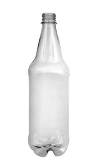 Beer bottle 1 l transparent