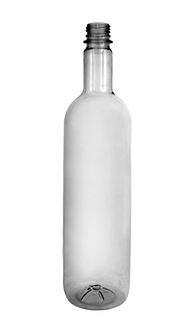 Wine Bottle 1 l transparent