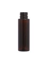 Plastic bottle 100 ml CYLINDRICAL brown, thread PCO 28