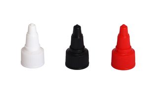 Set of plastic caps - white, black and red, G 18x3 mm