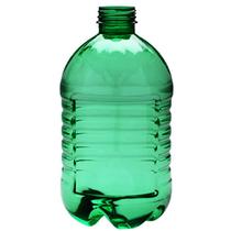 Plastic canister 3 l round green