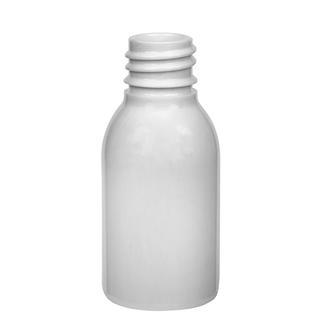 Plastic bottle 25 ml white, thread g18x3