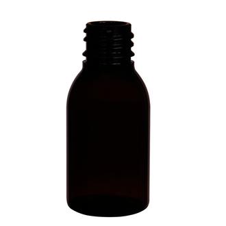 Plastic bottle 25 ml brown, thread g18x3