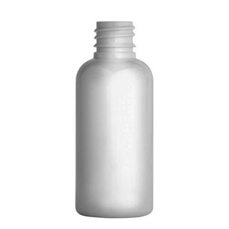 Plastová lahvička 50 ml bílá, závit g18x3
