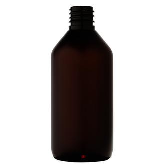 Plastic bottle 115 ml brown, thread g18x3