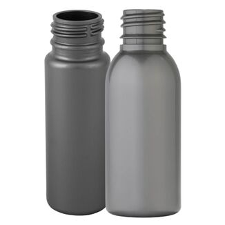 Small silver plastic bottles